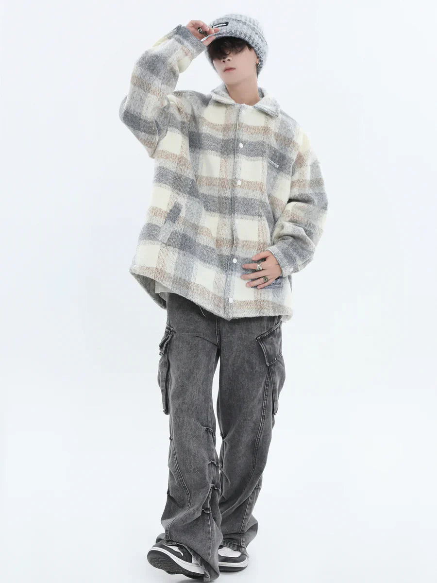 LOGO LOOSE LAPEL JACKET   FE0119