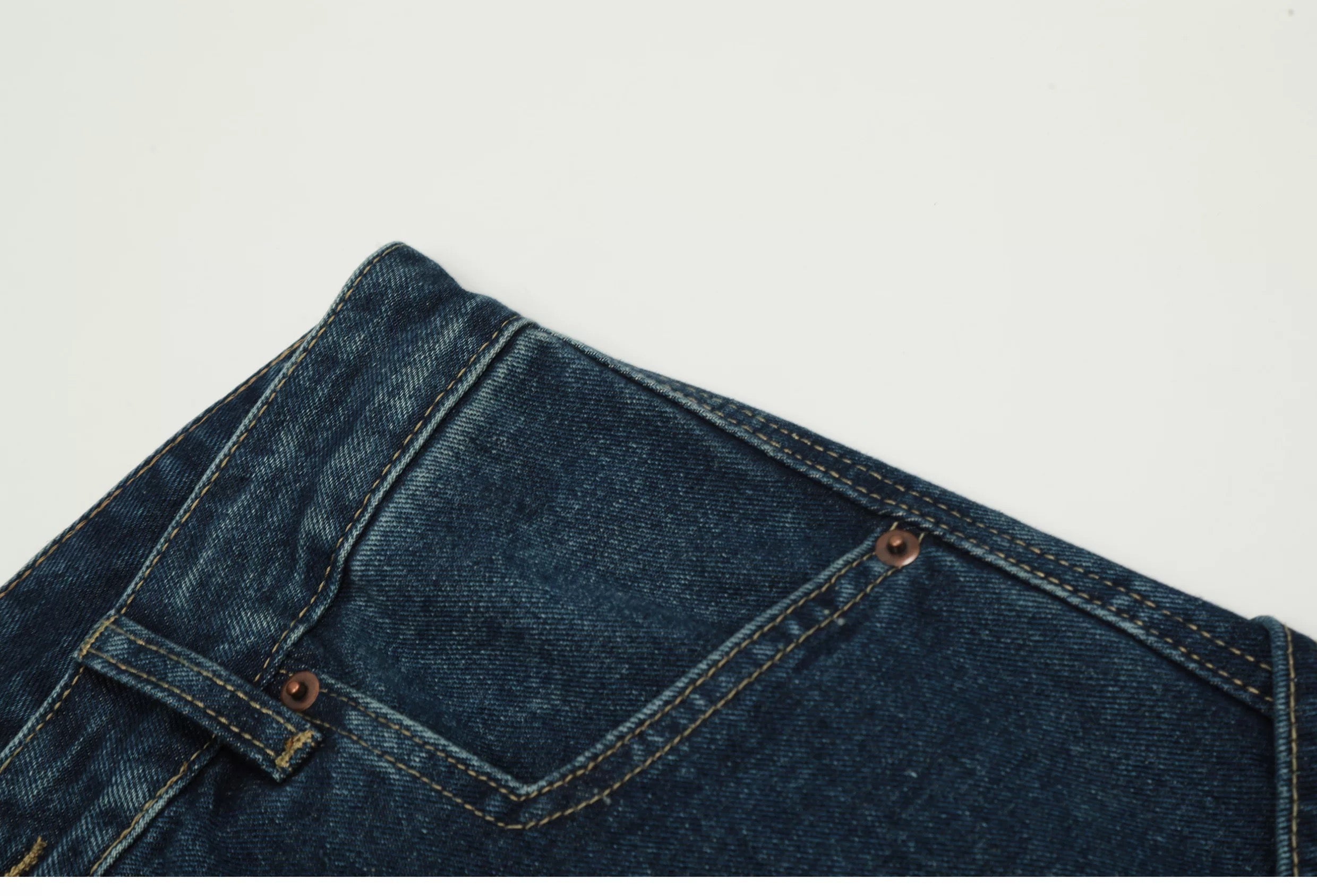 Vintage American Multi-Pocket Jeans – Loose Fit Workwear Street Denim Pants  FE0050