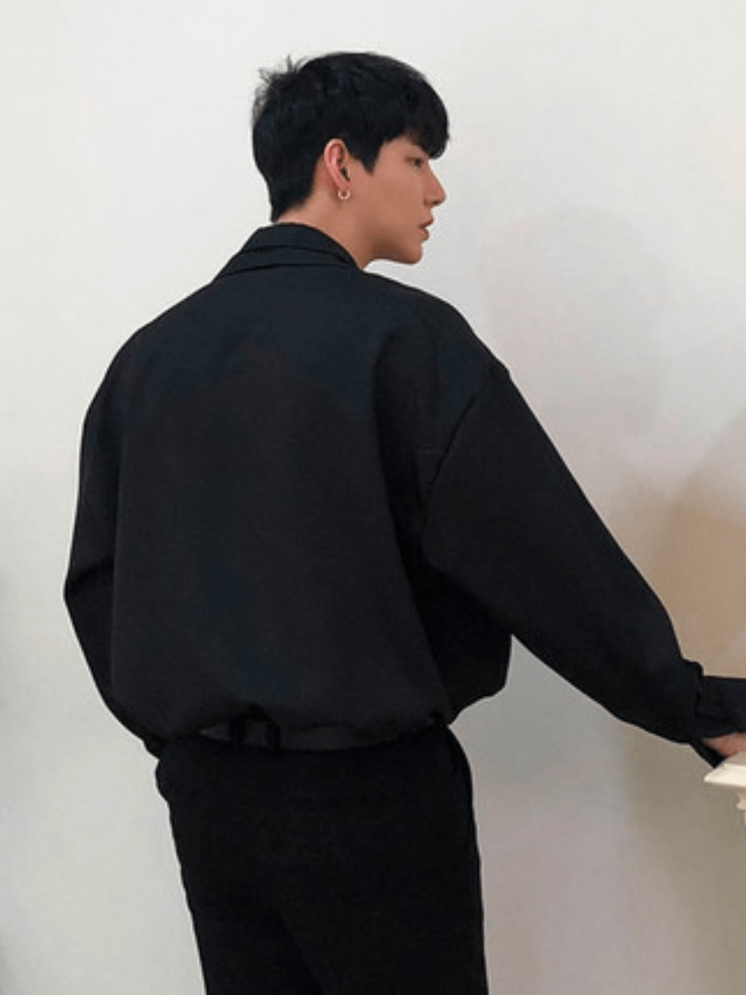 [DAVID&ME] Handsome Ice Silk Shirt   FE0558