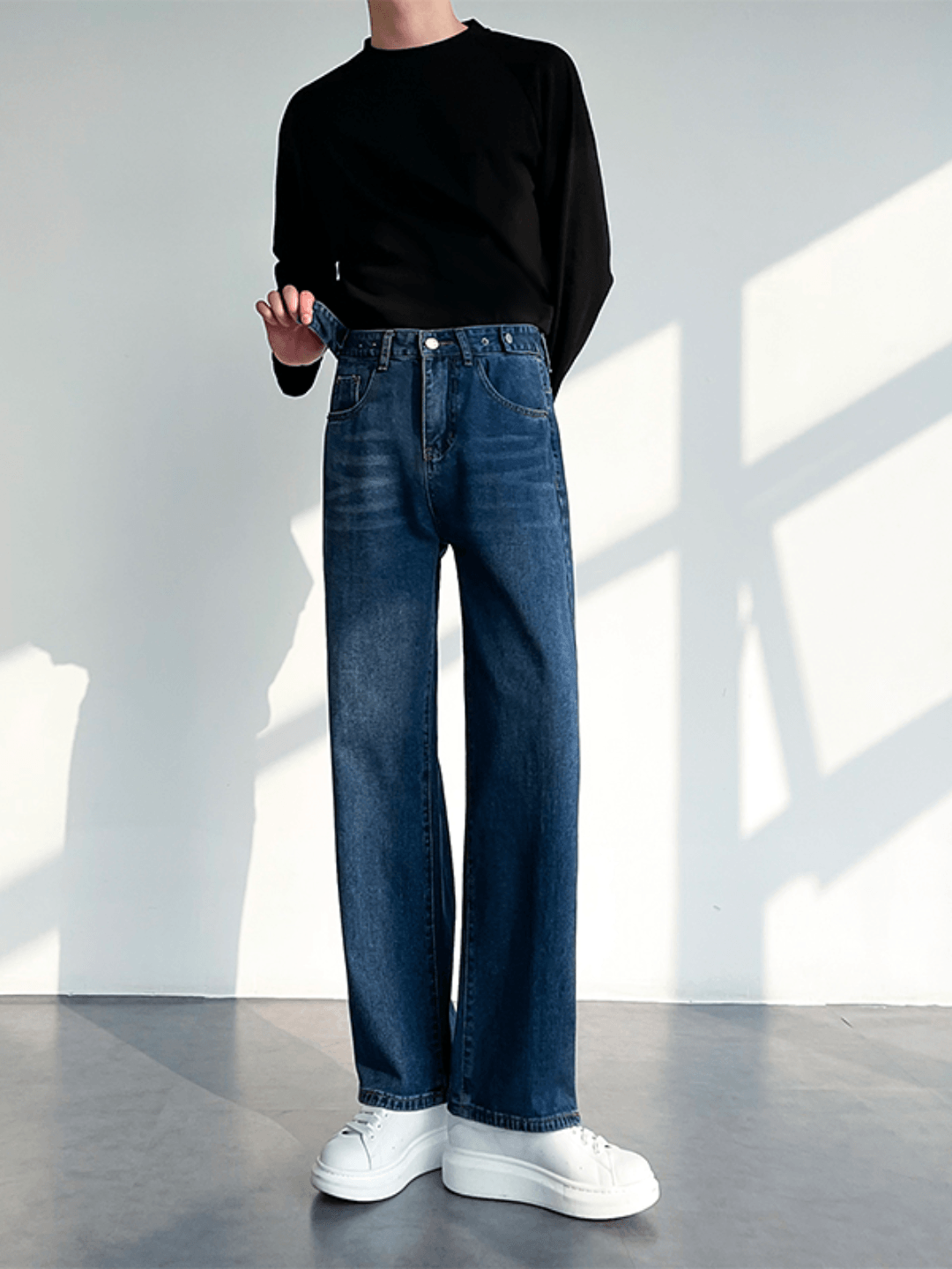 [HOHO] Loose Straight Denim Pants  FE0423