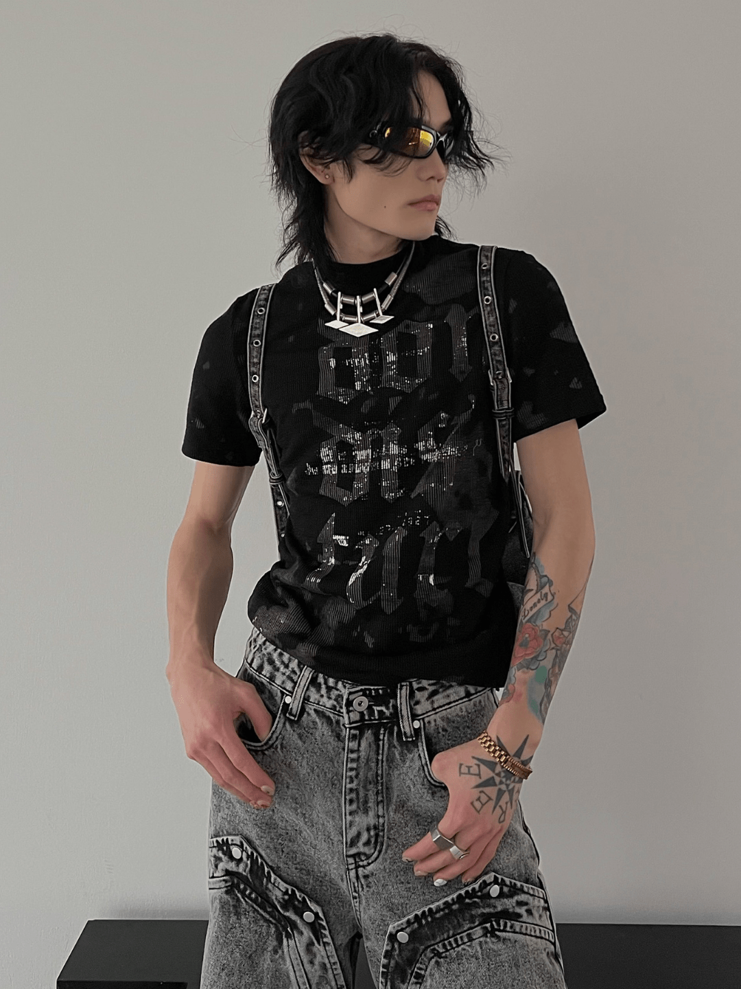 [SOULWORKER] punk genderless t-shirt   FE0541