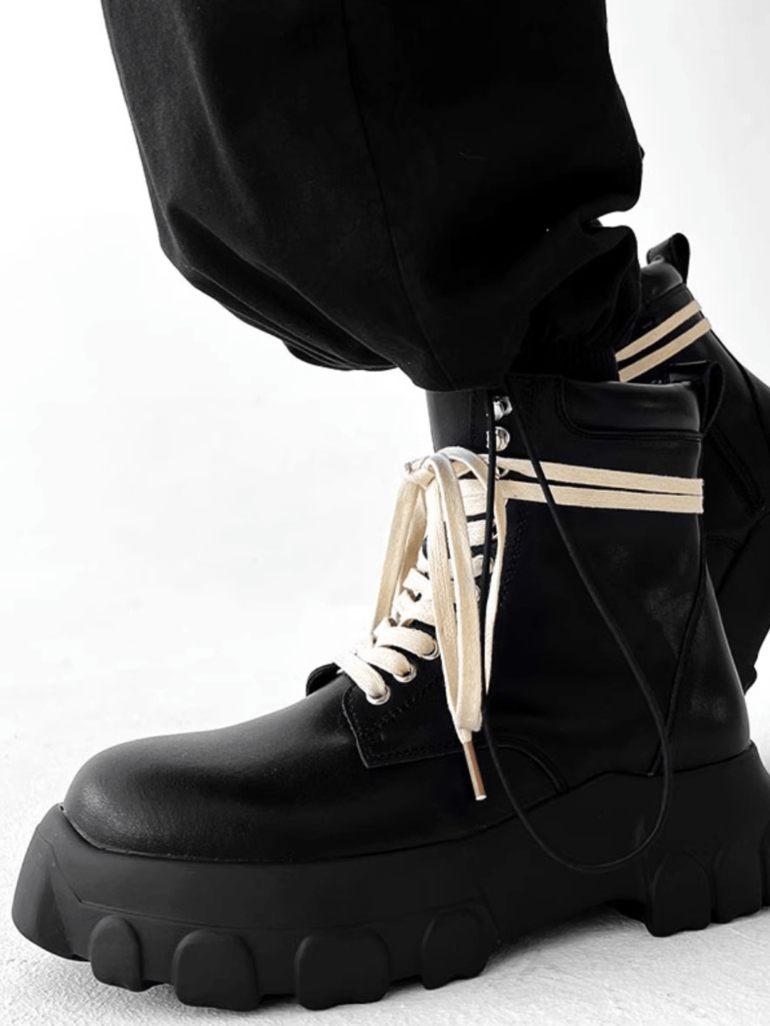 British style leather zipper shoes S040