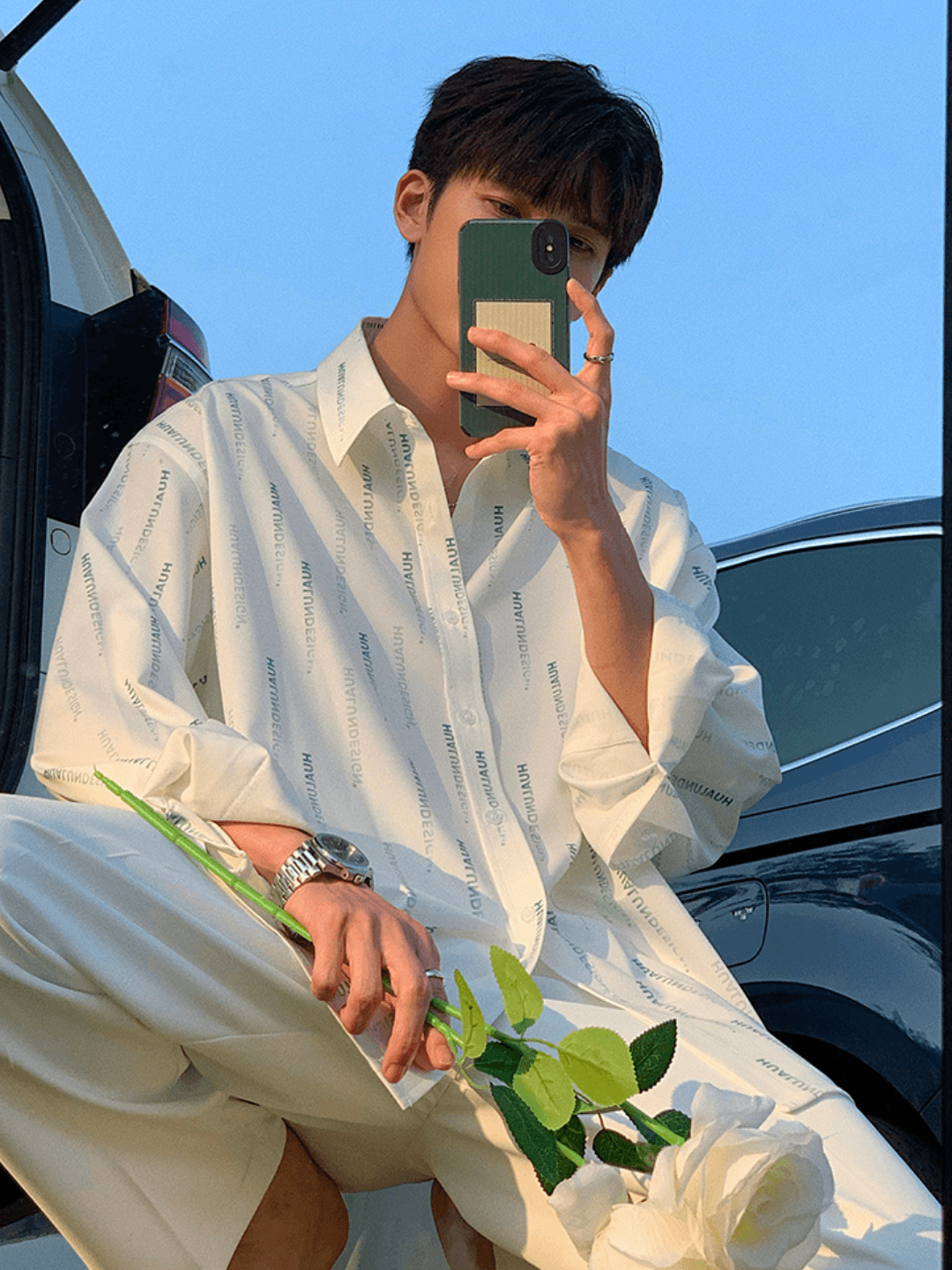 [HUALUN] Silk trend shirt FE0548