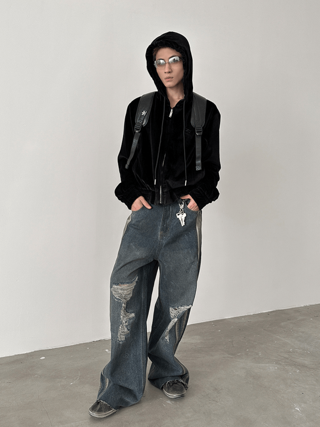 washed ripped jeans FE0436
