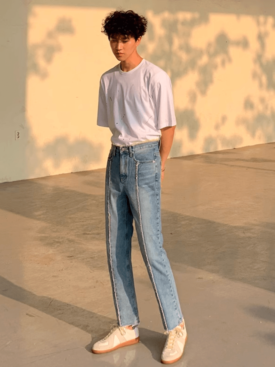 Trend Loose Straight Denim Pants   FE0106
