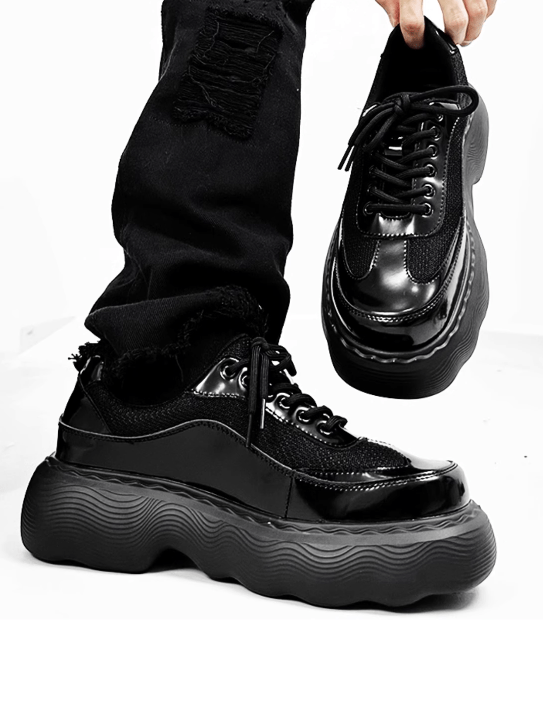 British style genuine leather derby shoes S054