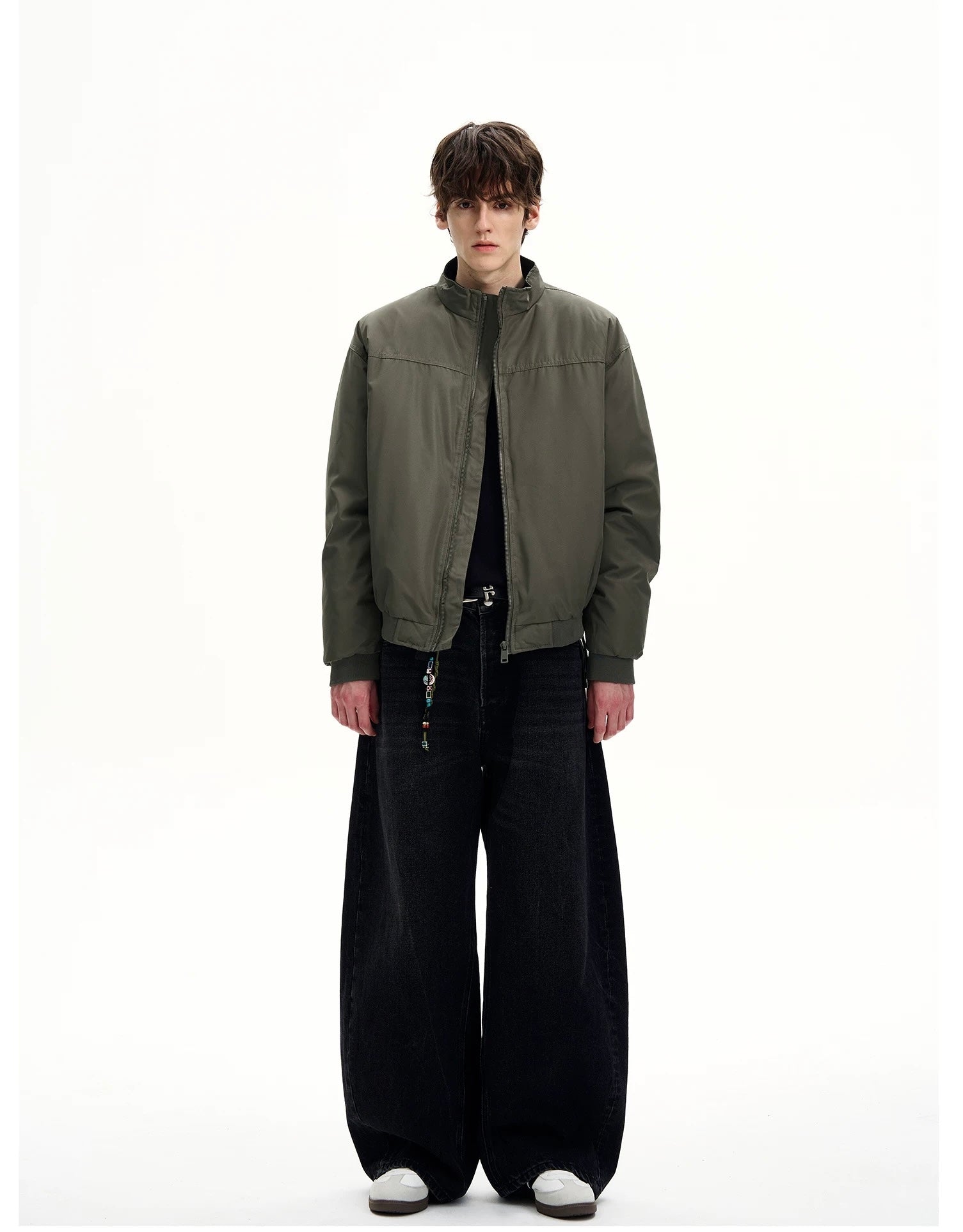 Men’s American Stand Collar Jacket  FE0097