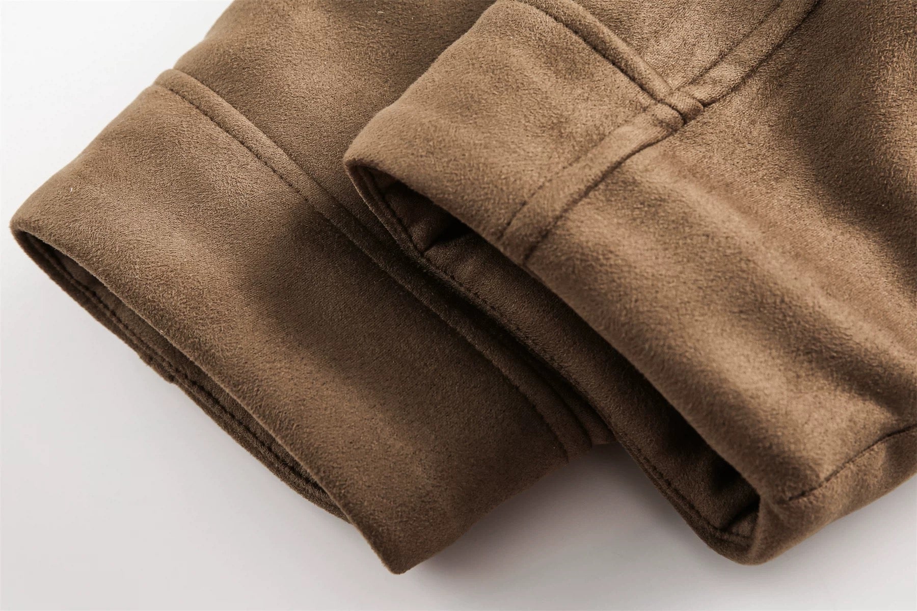 Men’s American Retro Thick Suede Coat  FE0074