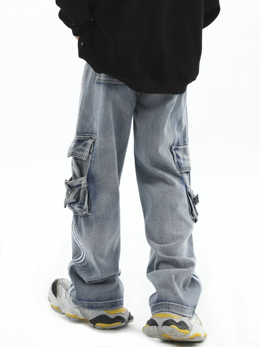 STRIPED JEANS   FE0100