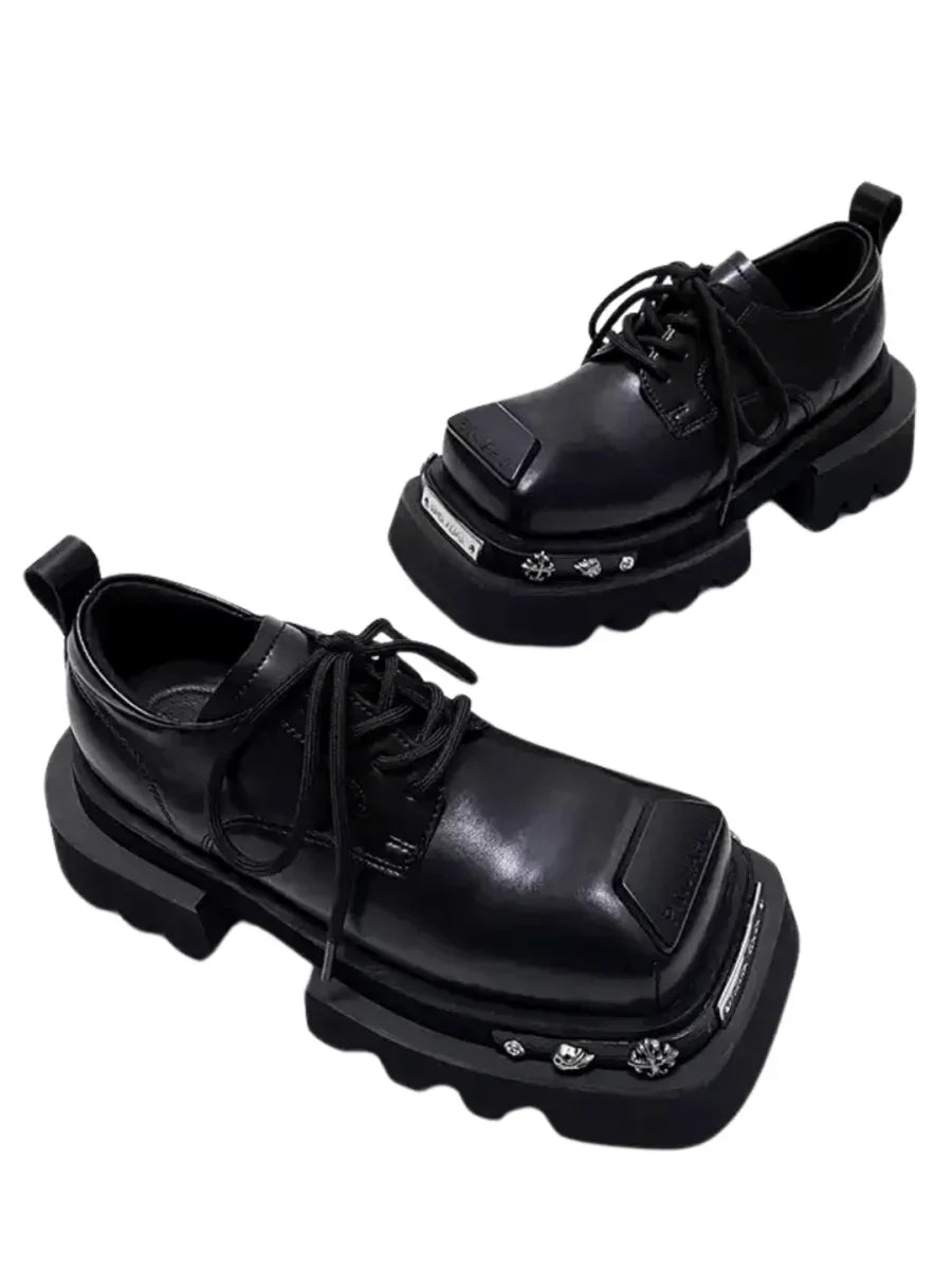SQUARE HEAD DERBY SHOES S019