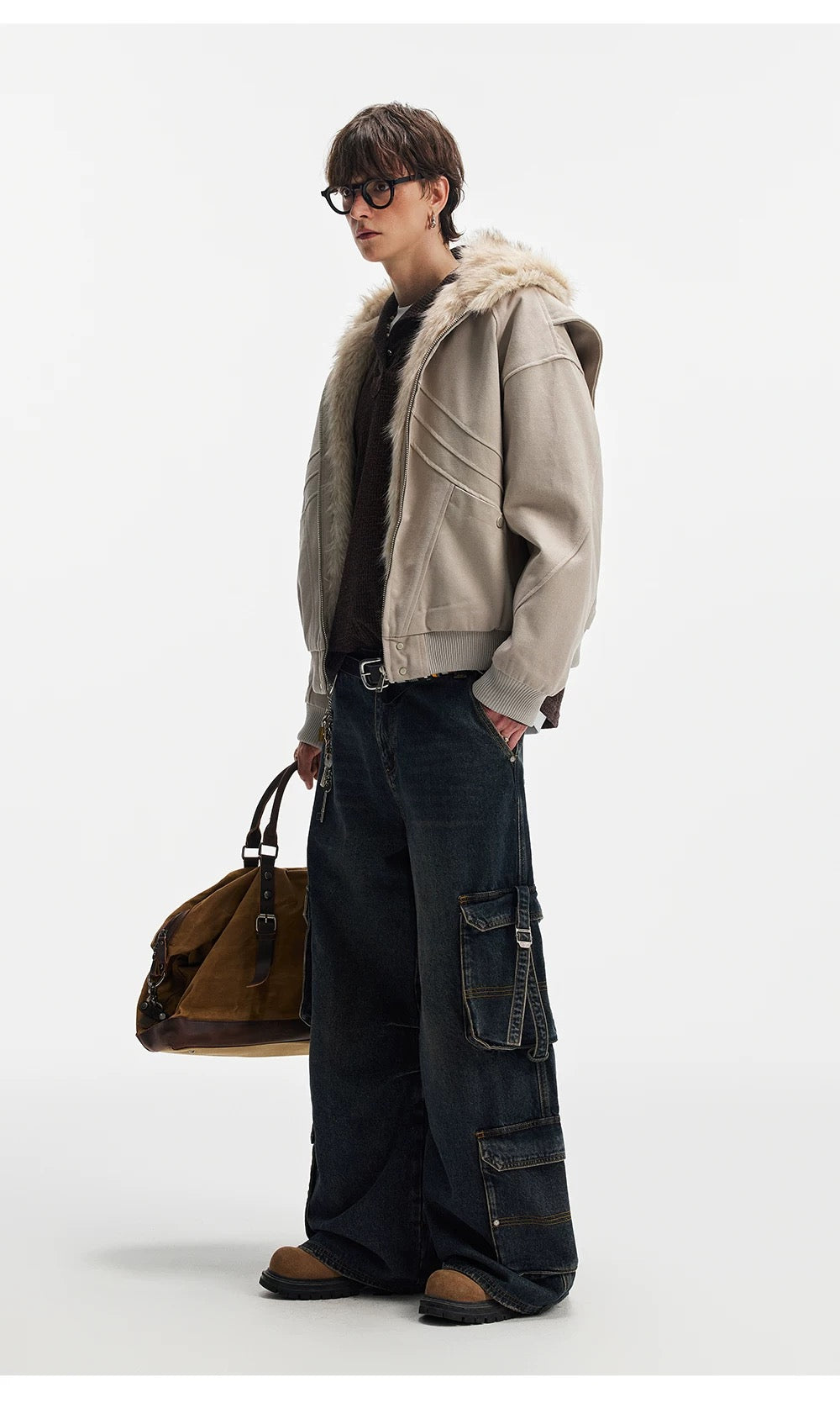 American Vintage Boxy Hooded Padded Jacket   FE0347