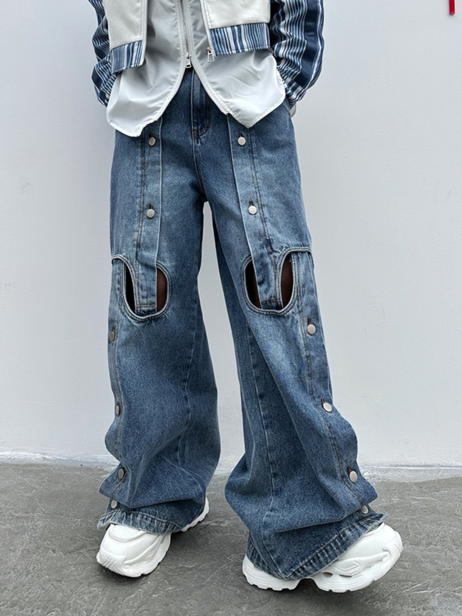straight wide-leg jeans  FE0109