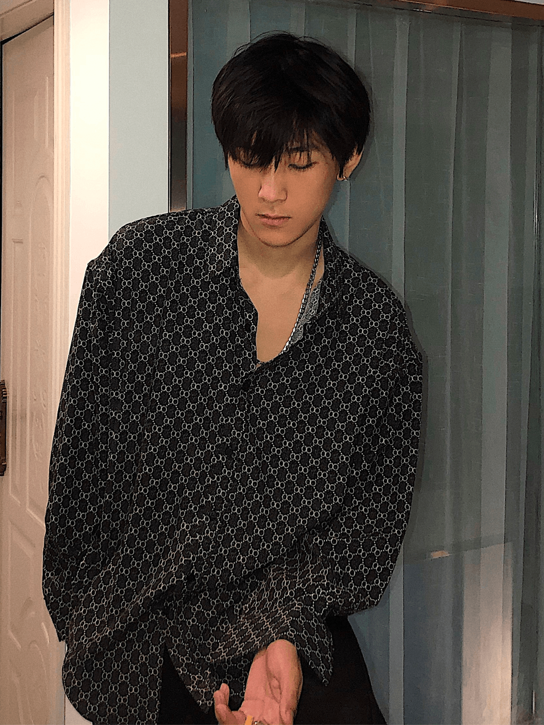 [01H studios] Hong Kong pattern shirt   FE0553