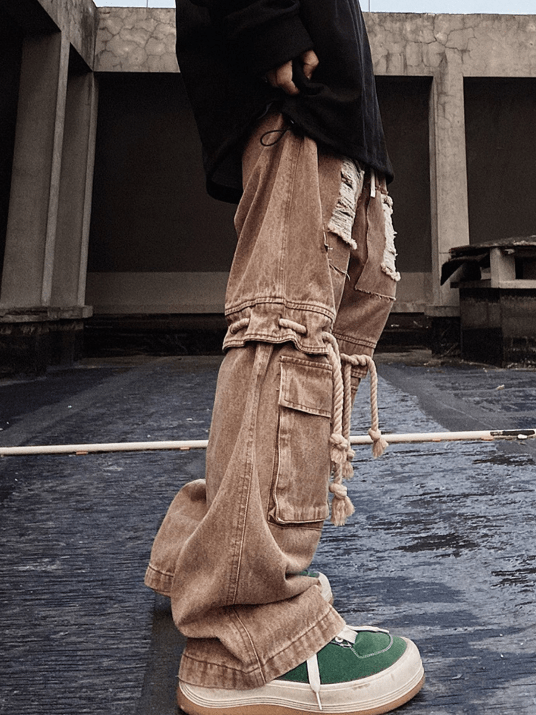 vintage straight wide leg pants   FE0105
