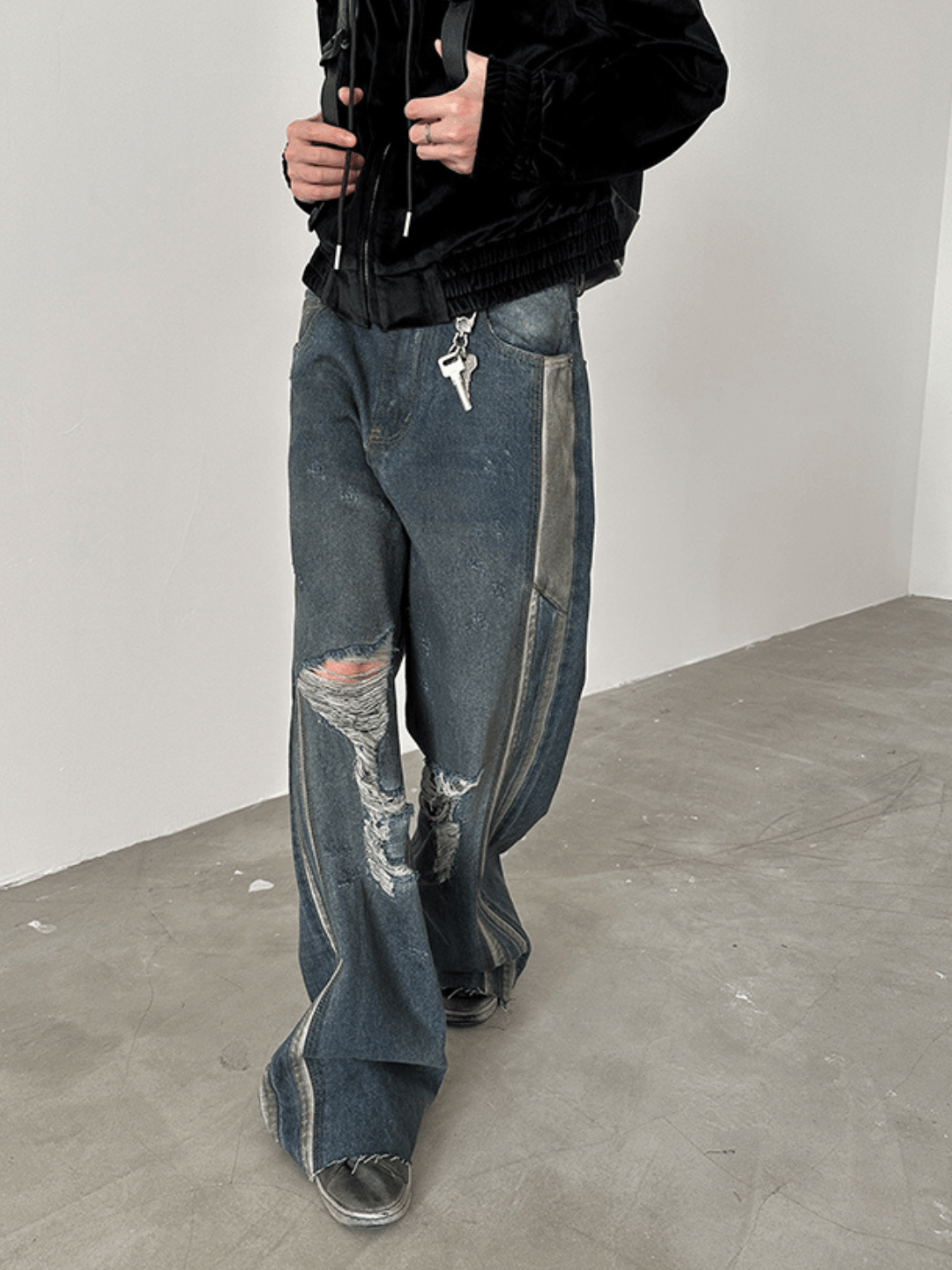 washed ripped jeans FE0436