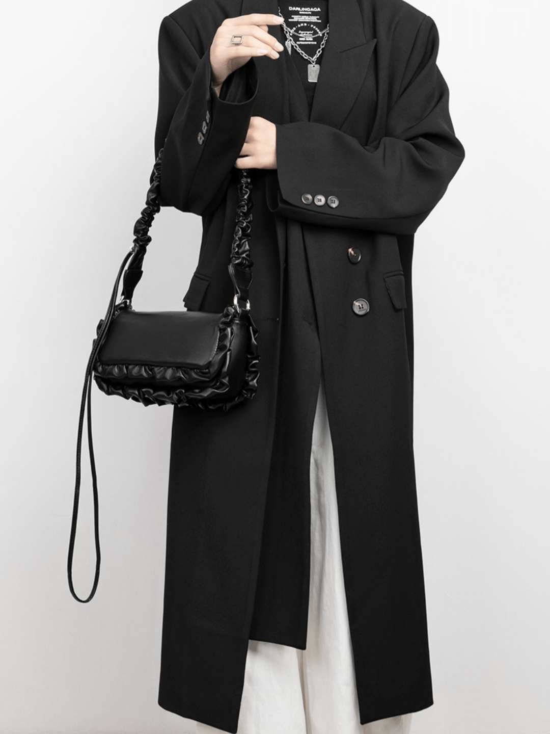 [luckystudio] decoration shoulder small square bag   FA085
