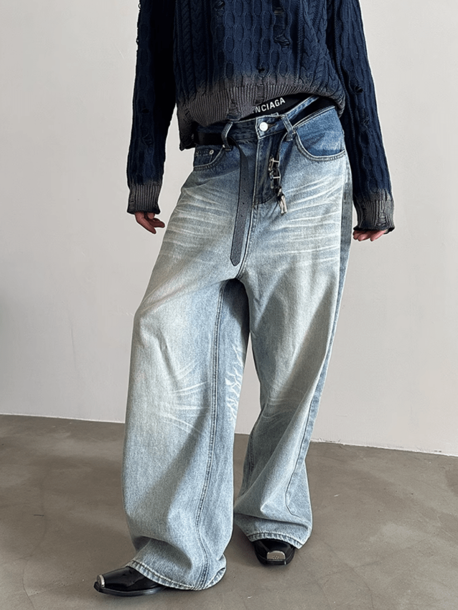 [GENESISBOY] Washed Jeans FE0438