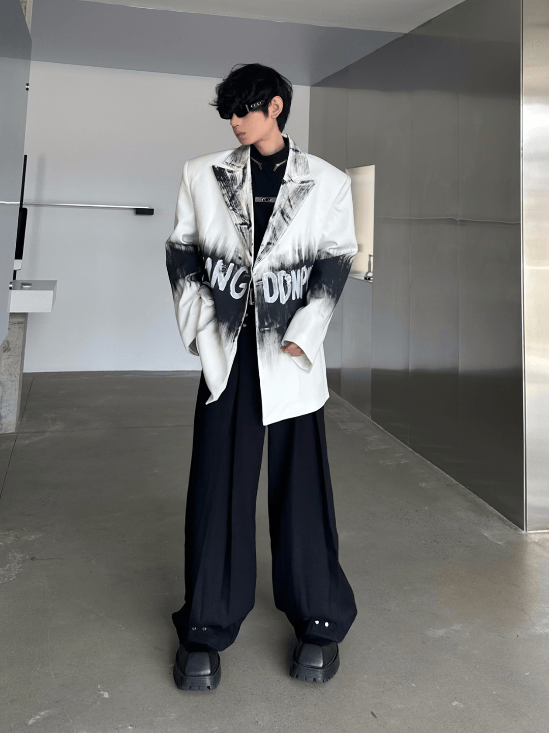 [MARTHENAUT] Shoulder Pads Premium Silhouette Suit  FE0606