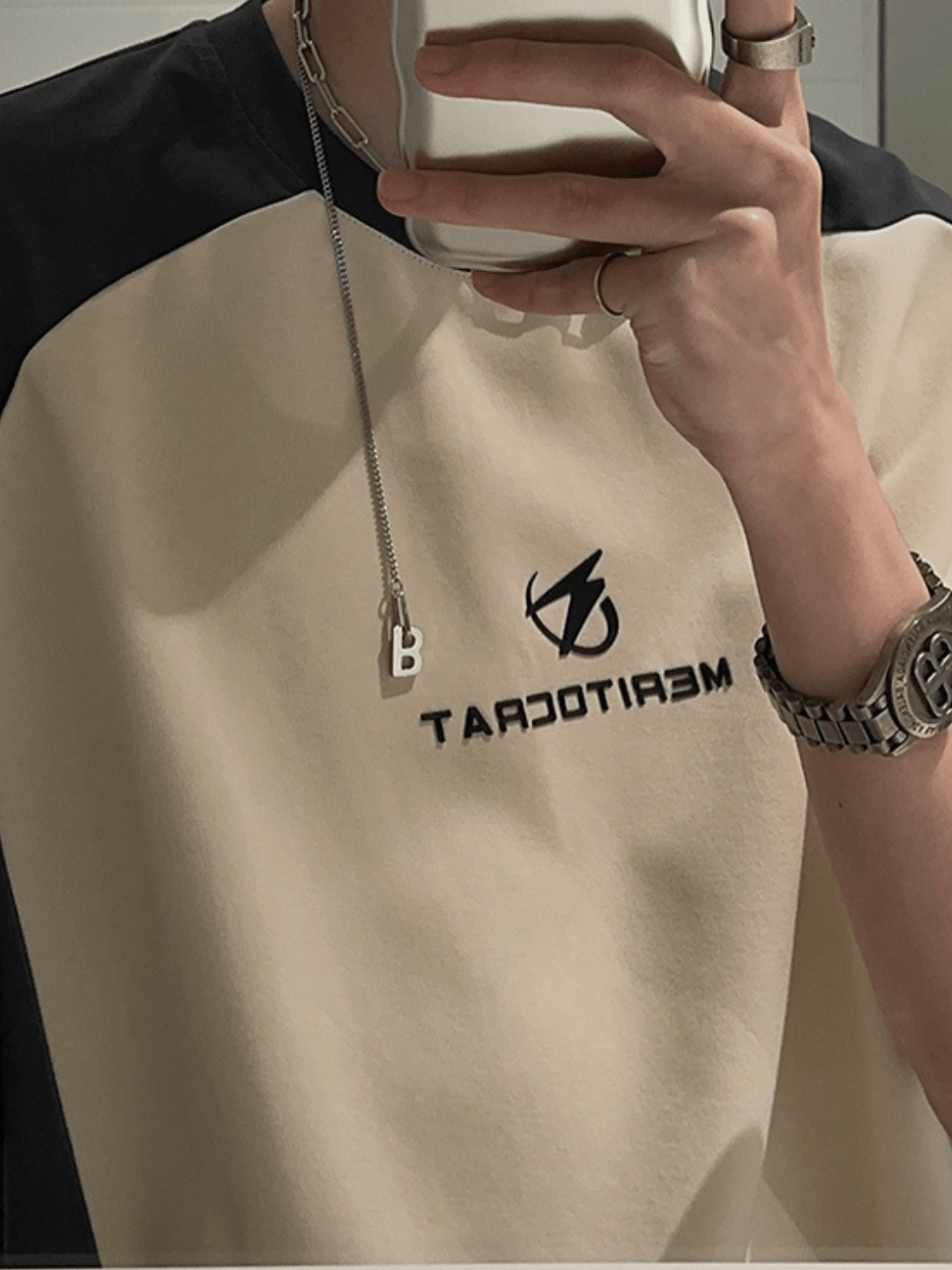 [JH HOMME] loose summer half-sleeve design t-shirt   FE0544