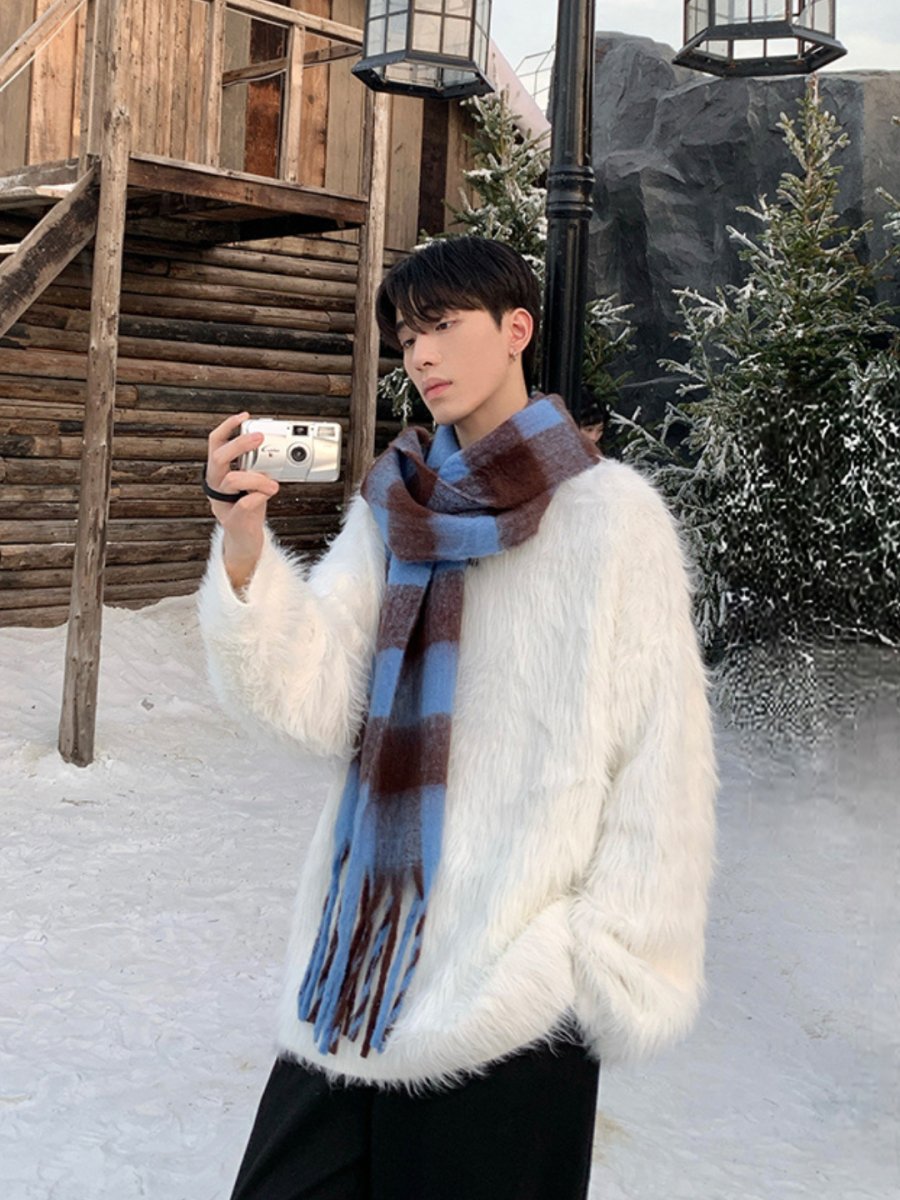 [ONELYC1NS] mink hair loose sweater FE0655