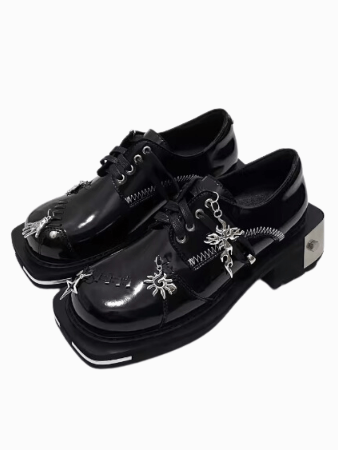 British style leather head punk accessories shoes S062