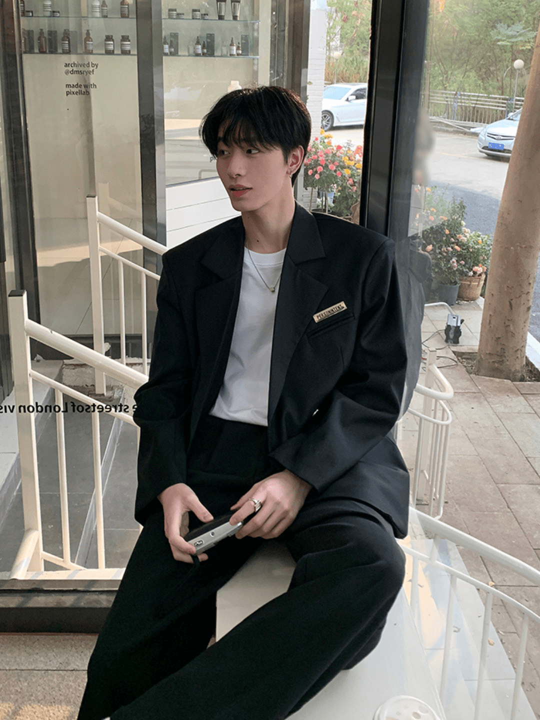 [ONELYC1NS] Korean loose suit FE0607