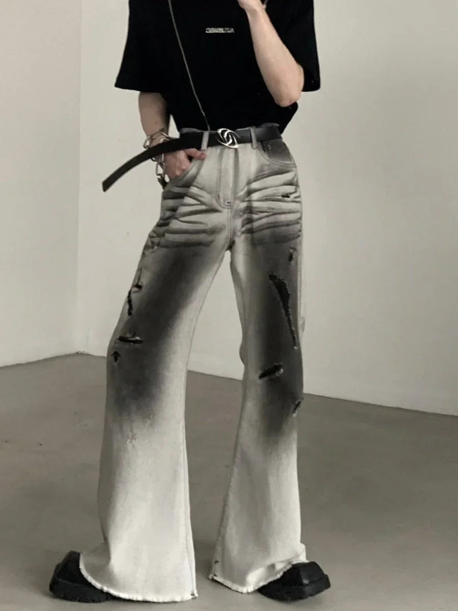 BLACK AND WHITE JEANS  FE0400