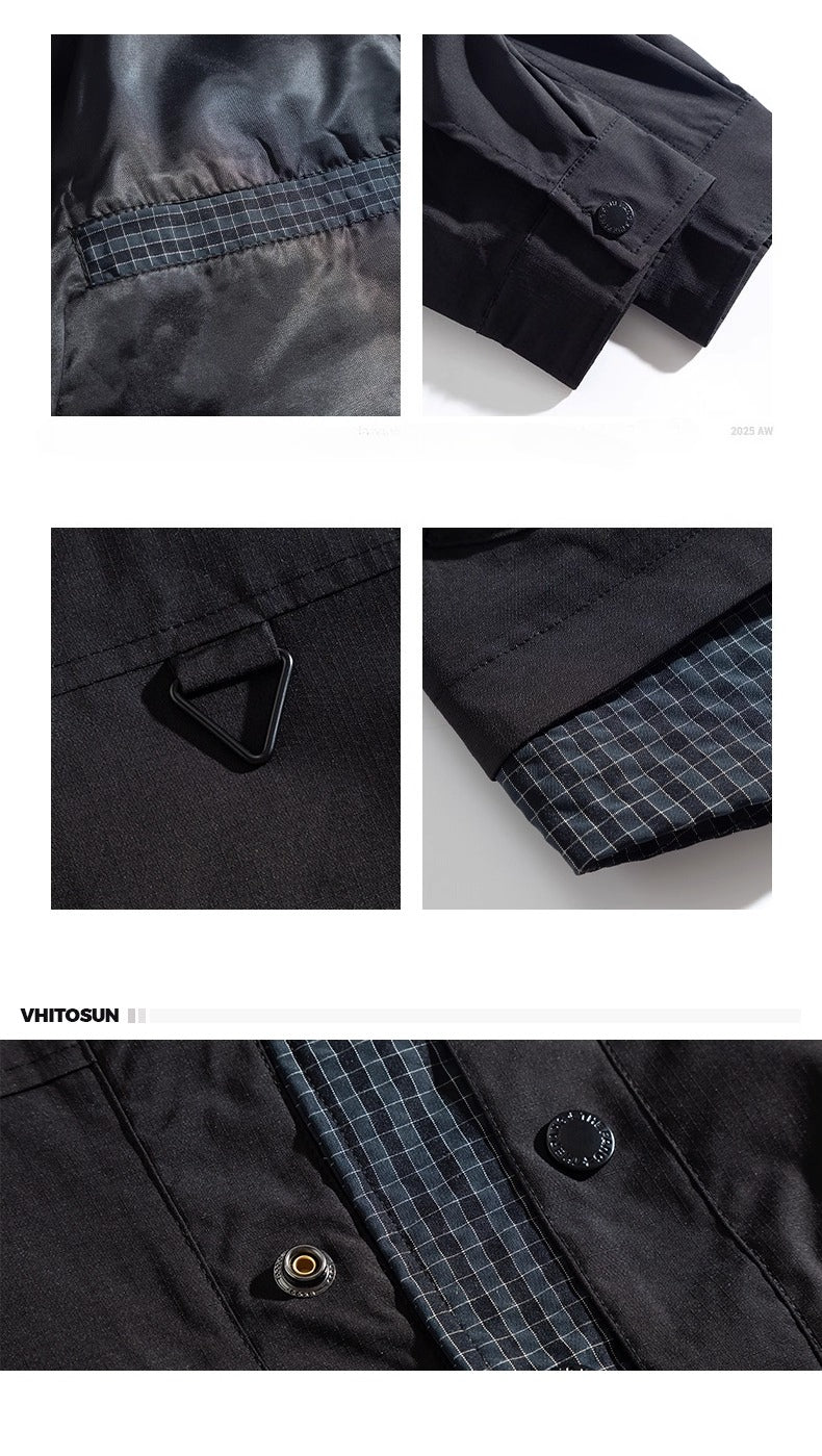 Large size spliced jacket FE0669