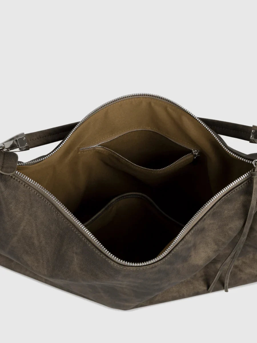 [LUCKYSTUDIO]LARGE SOFT LEATHER SHOULDER CROSSBODY BAG   FA113