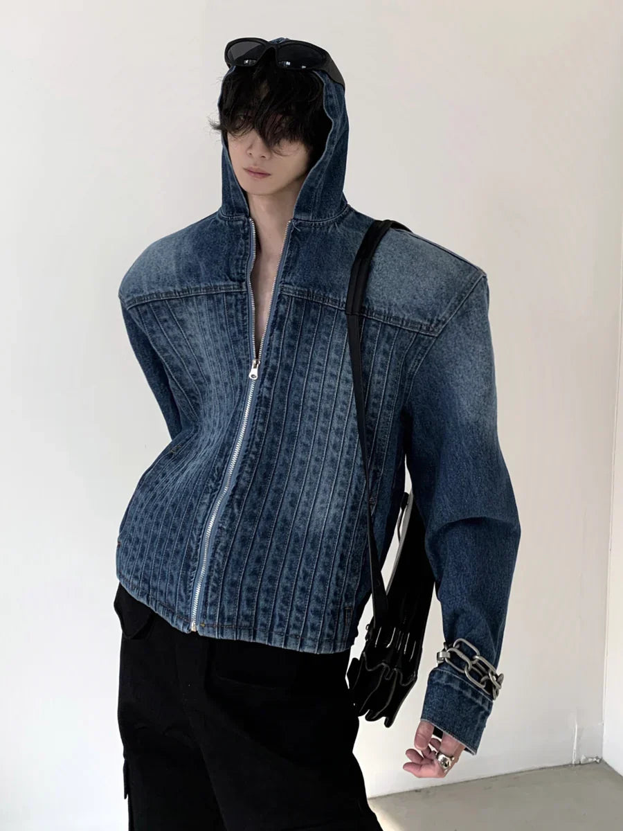 HIGH STREET HOODED DENIM JACKET FE0474
