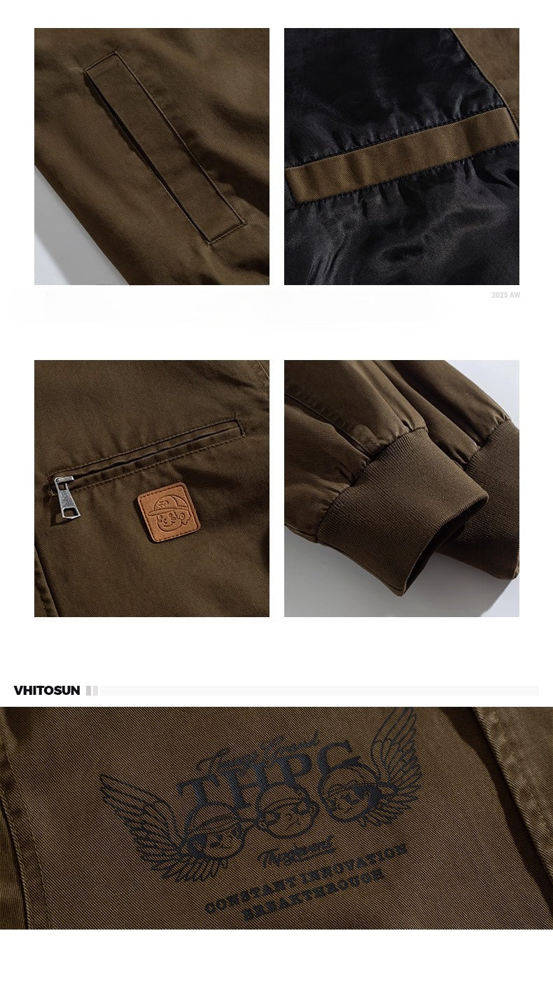 Large size cotton baseball jacket FE0668