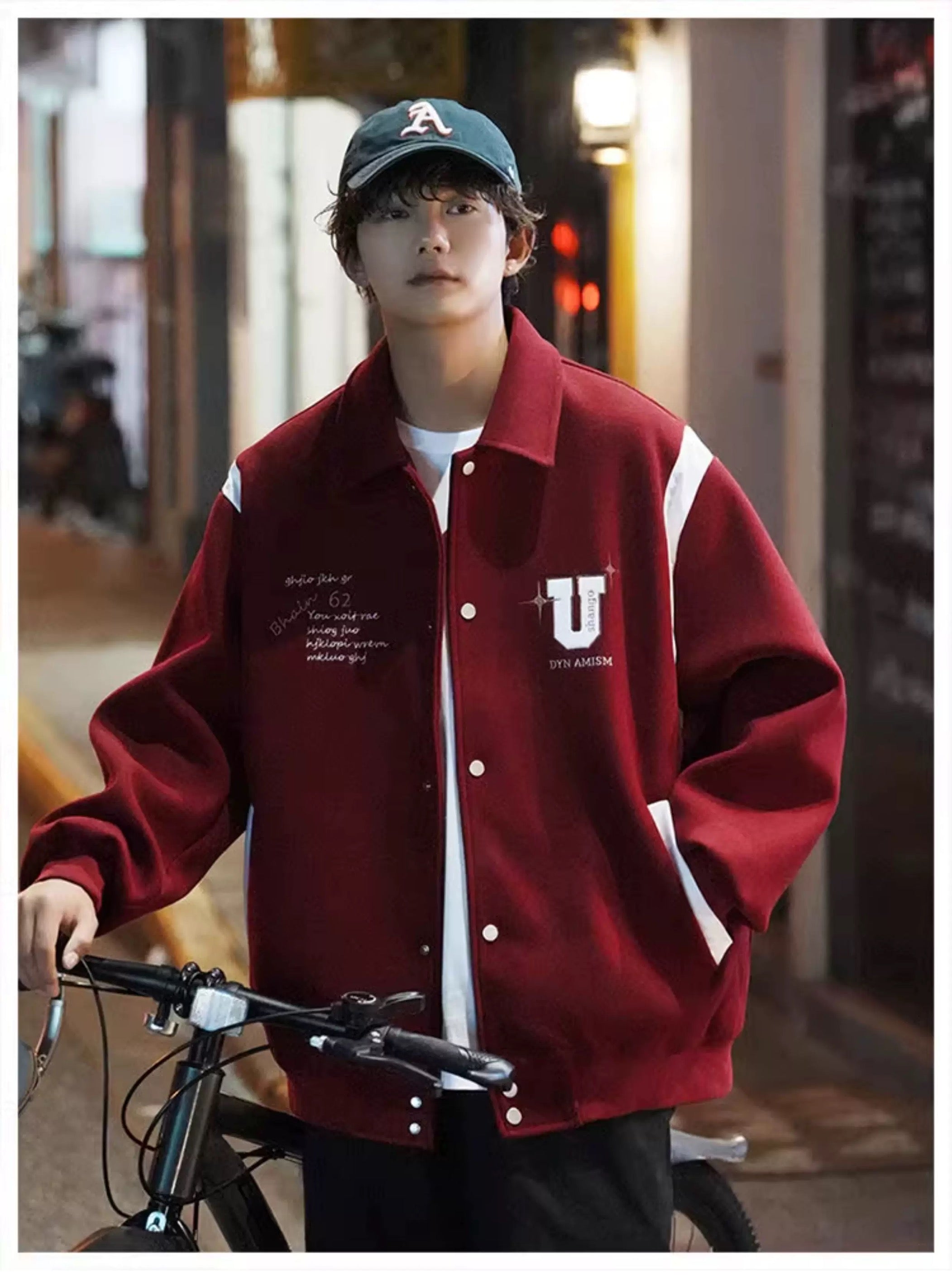 Wool Short Jacket – Vintage American Street Style Outerwear   FE0072