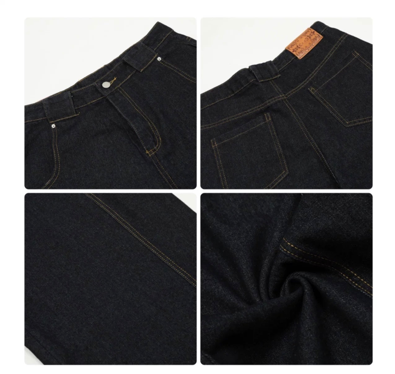 Men’s American Vintage Wide-Leg Denim Jeans  FE0371