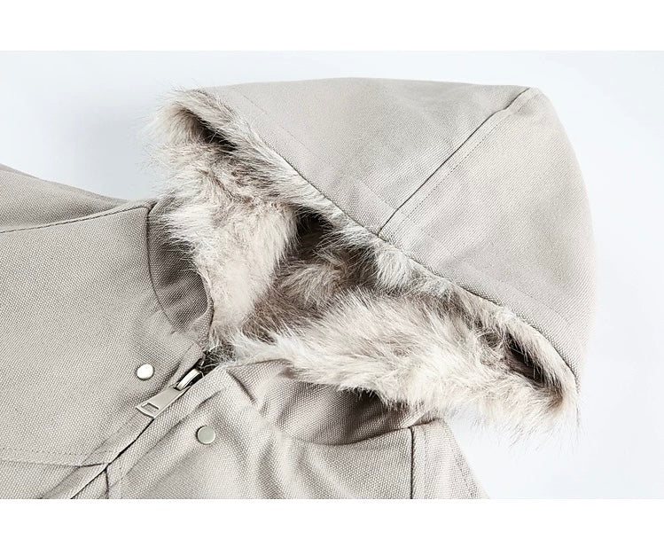 American Vintage Boxy Hooded Padded Jacket   FE0347