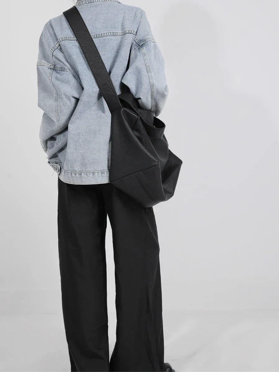 CROSSBODY SOFT LEATHER SHOULDER BAG   FA090