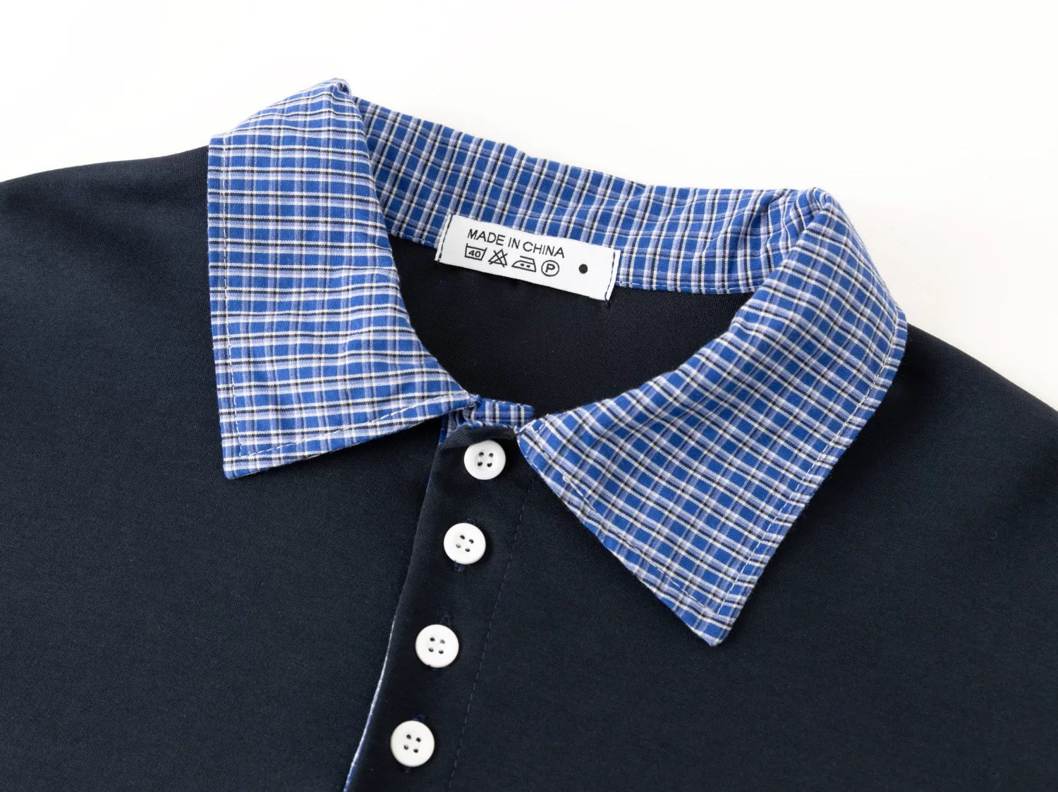 Men’s Korean Layered Plaid Sweatshirt FE0325