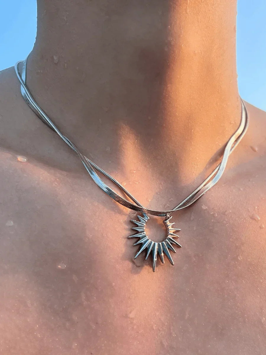 STEEL LUXURY NECKLACES   FA116