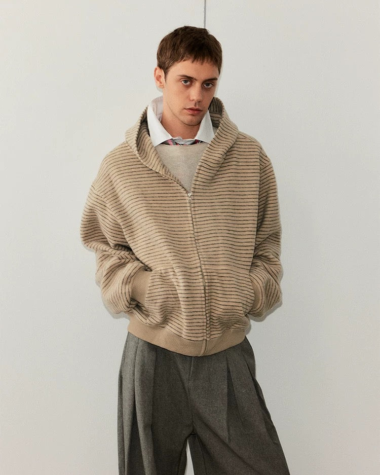 American Vintage Streetwear Cardigan Hoodie  FE0339