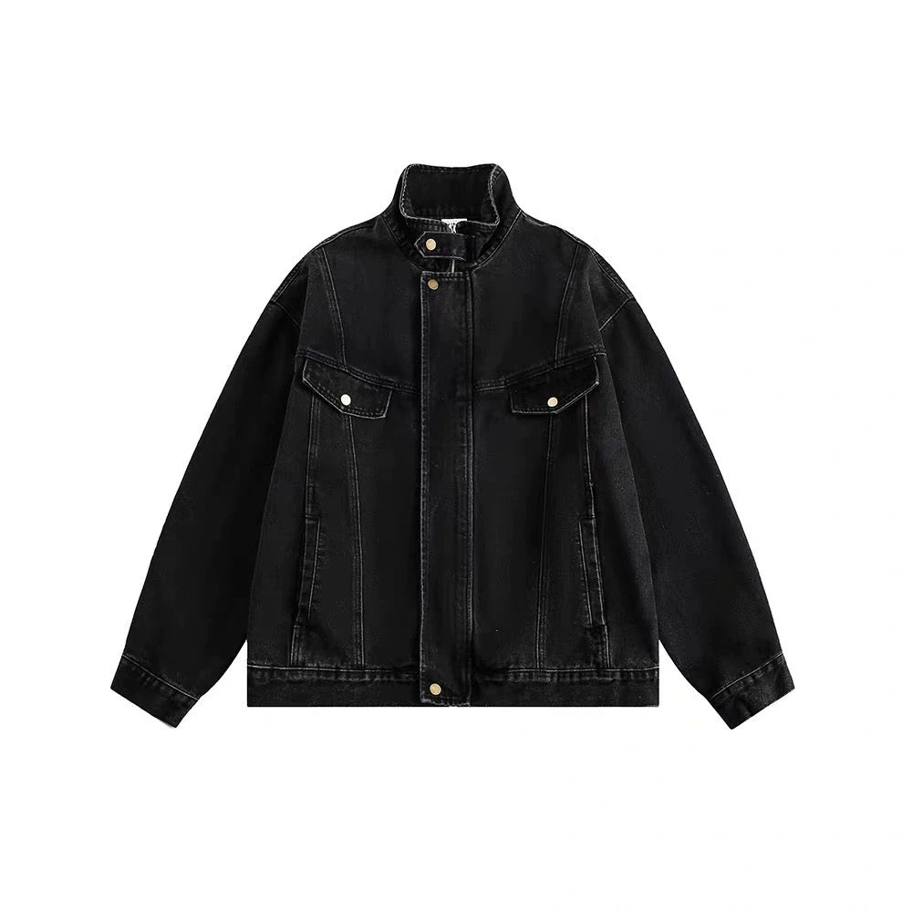 Men’s Vintage Washed Denim Jacket  FE0322