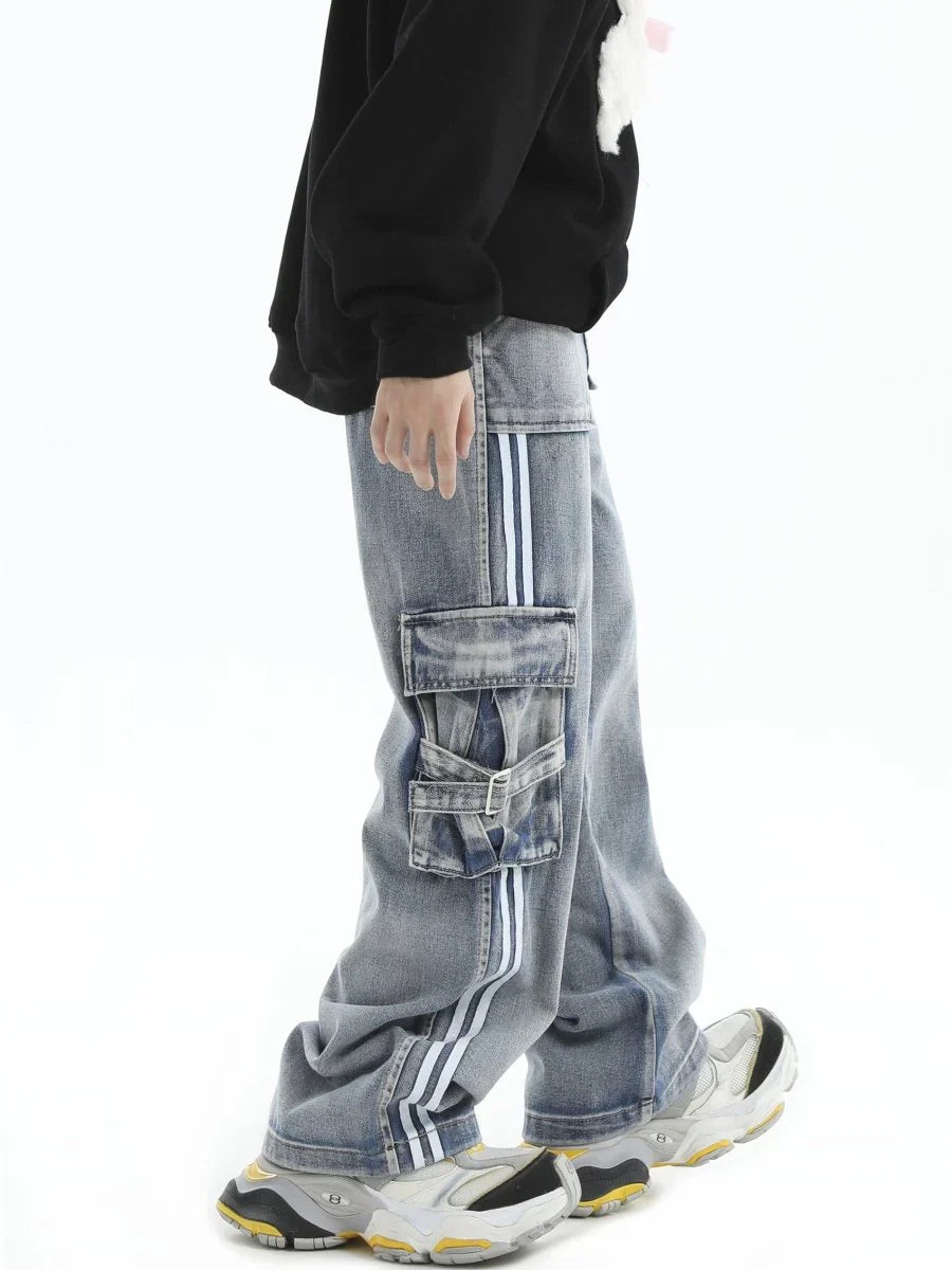 STRIPED JEANS   FE0100