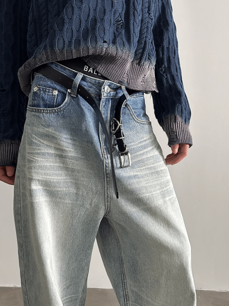 [GENESISBOY] Washed Jeans FE0438