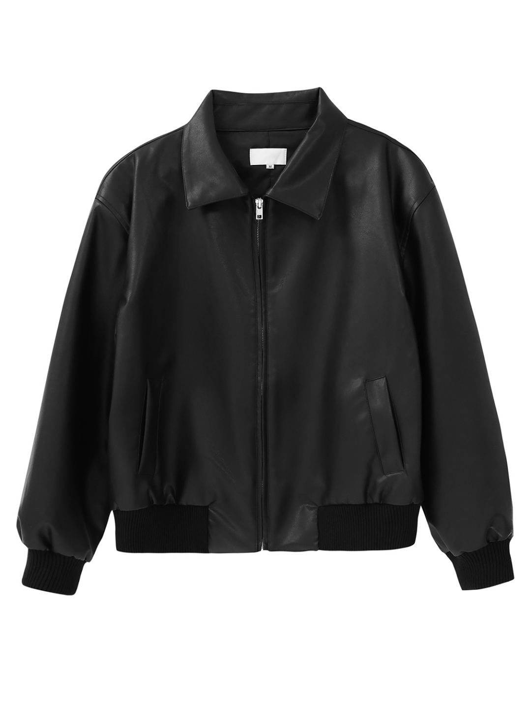 [HOHO] Dumb black leather jacket FE0621