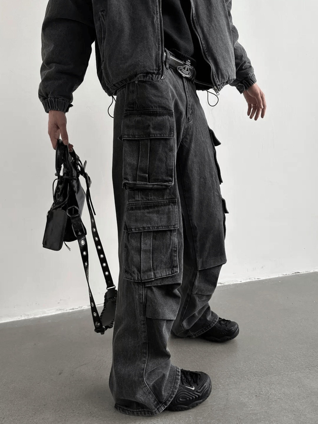 [GENESISBOY] Heavy Wash Multi-Pocket Jeans   FE0424
