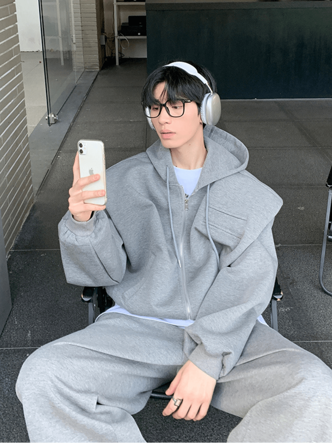 [ONELYC1NS] two-piece loose jacket and pants   FE0203