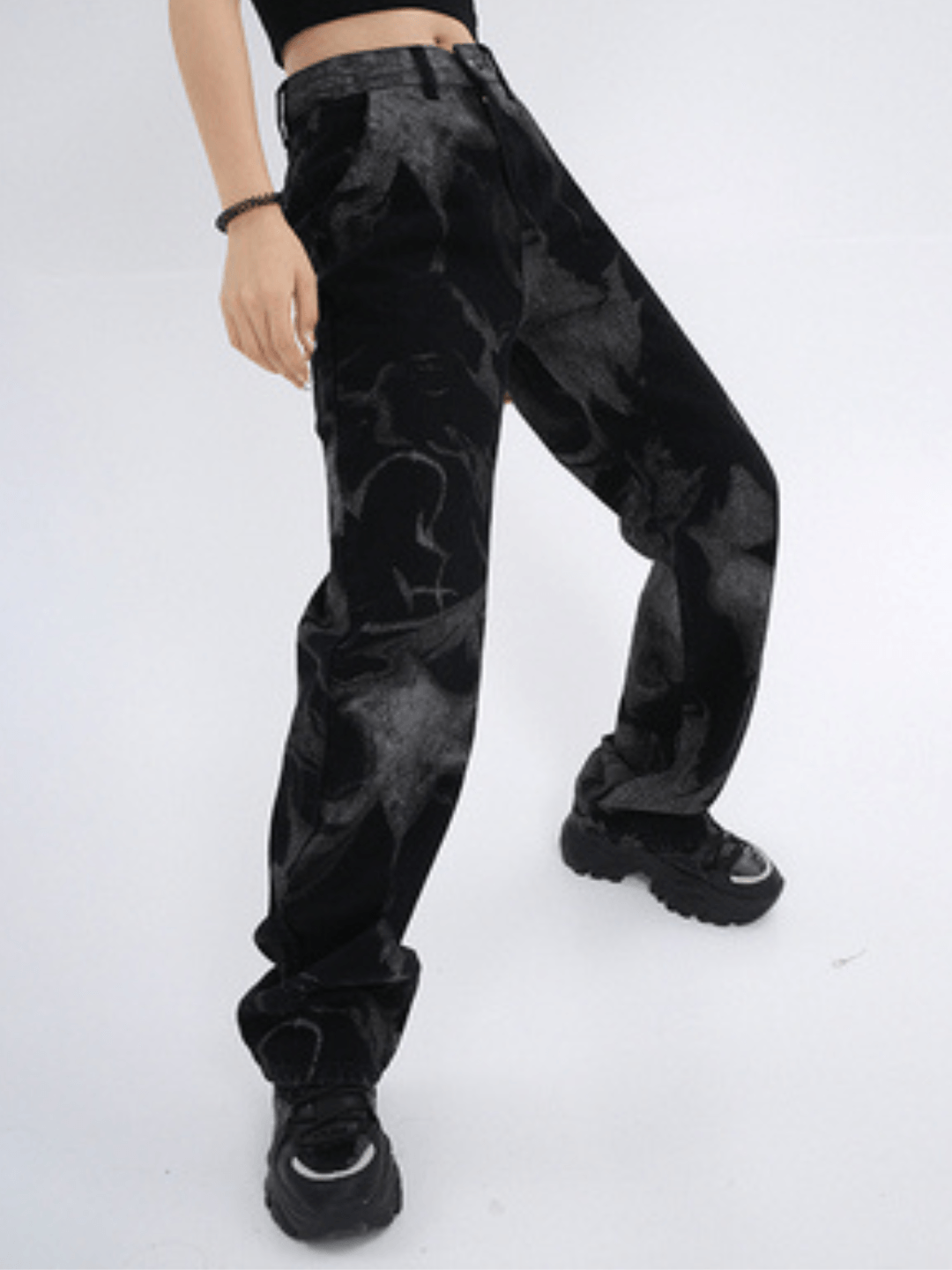 American retro straight jeans B0142