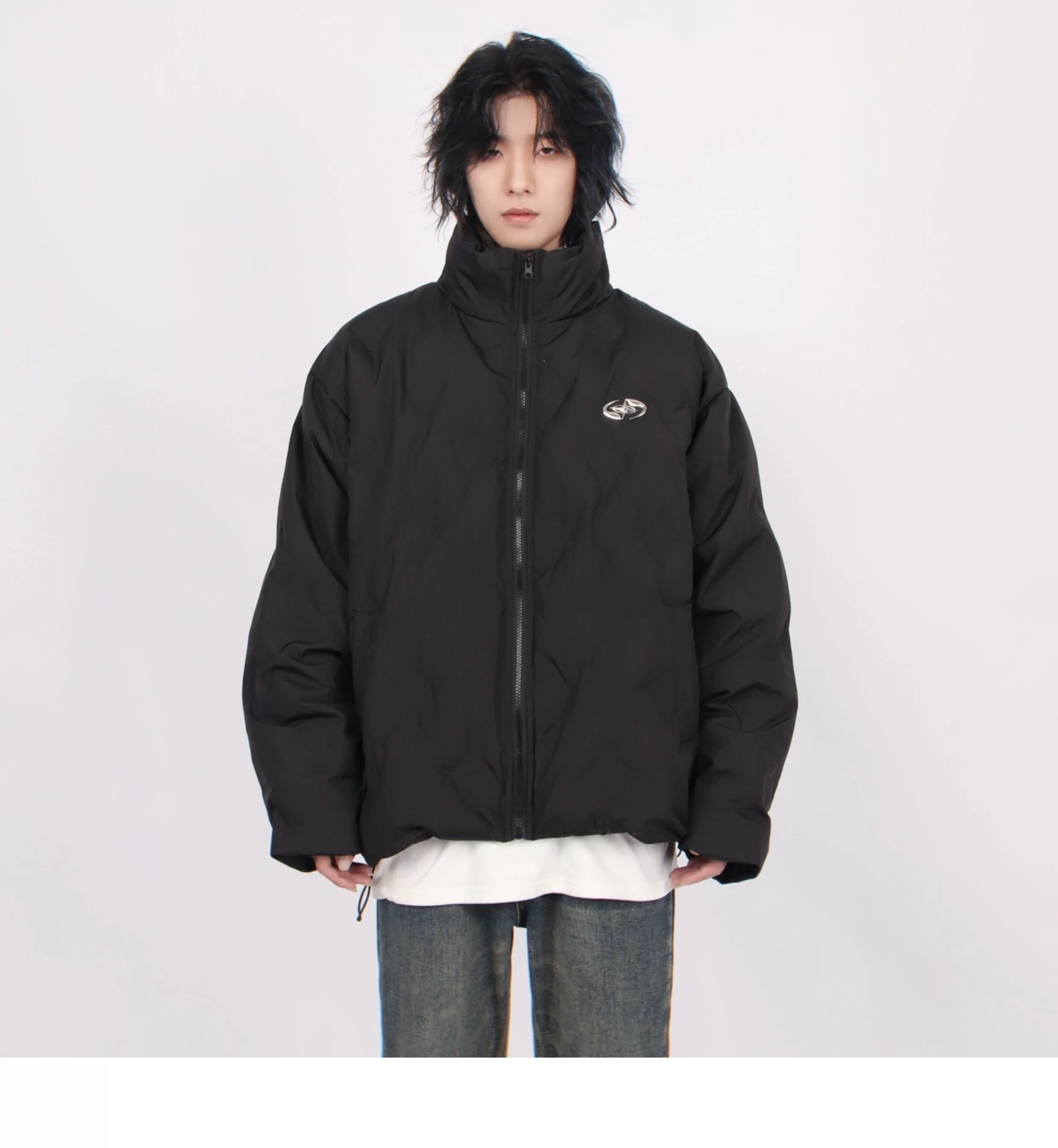 Men’s American Stand-Collar Puffer Jacket  FE0376