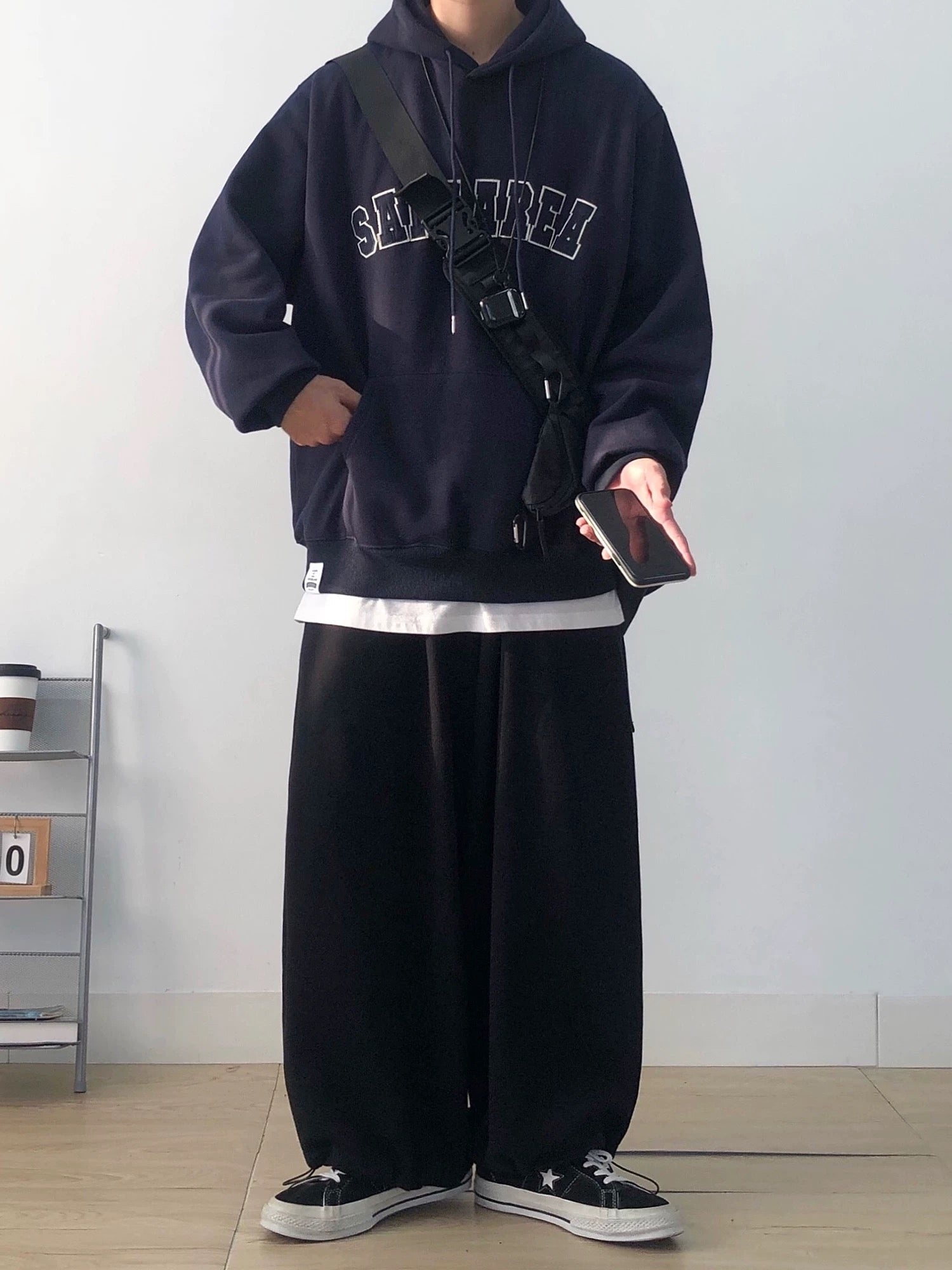Embroidered Lettering Cityboy Hoodie  FE0266