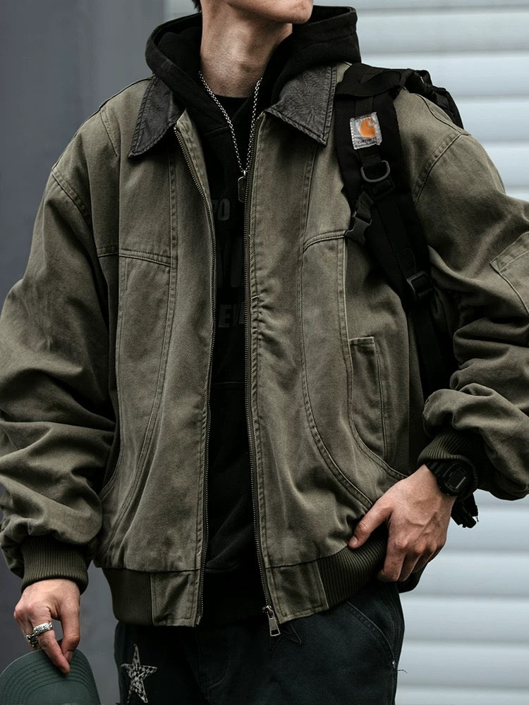 American Vintage Washed Harrington Jacket   FE0268