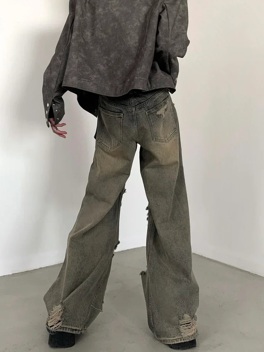VINTAGE WASHED HIGH STREET JEANS FE0441
