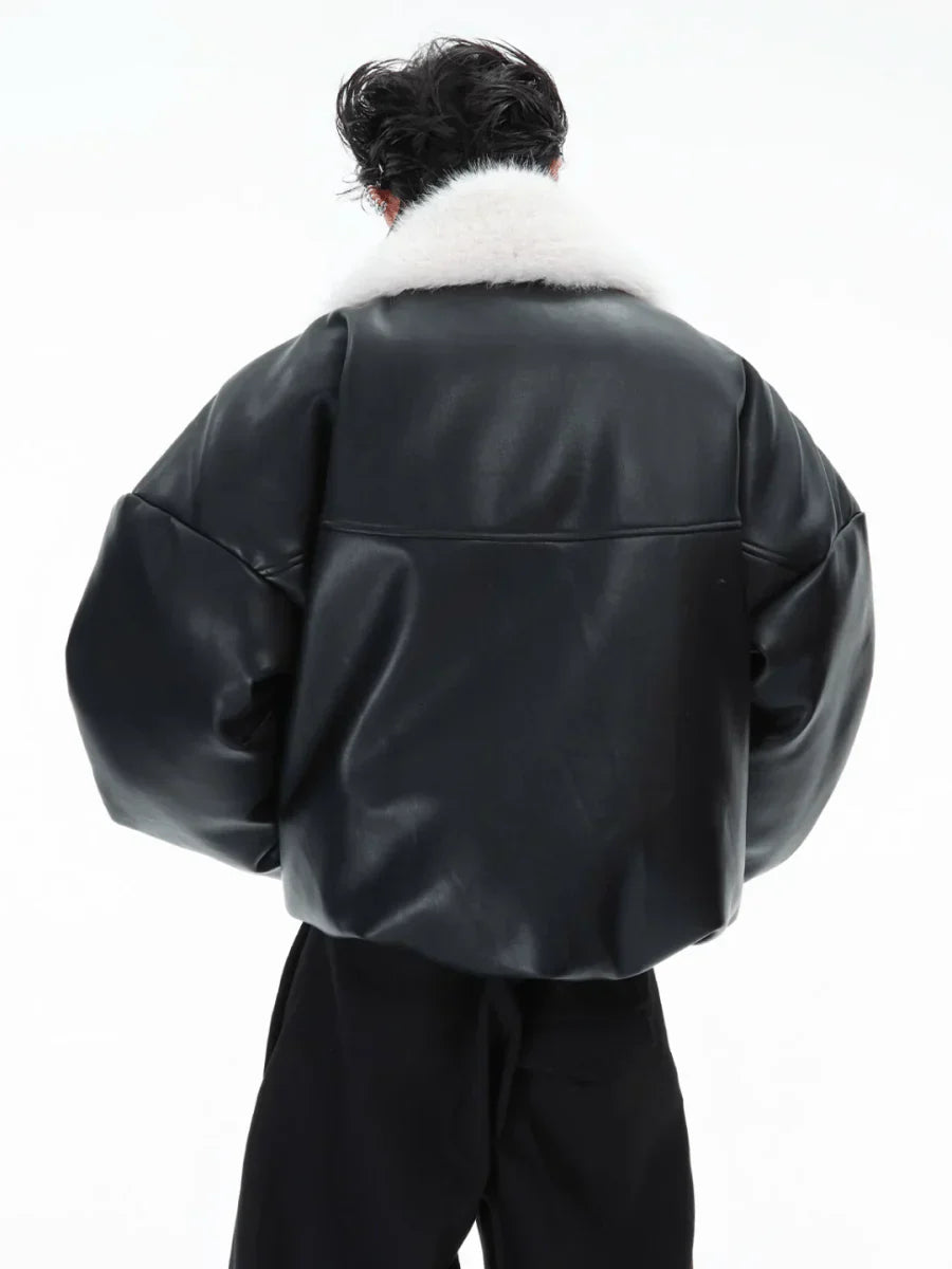 COTTON LEATHER JACKET FE0486